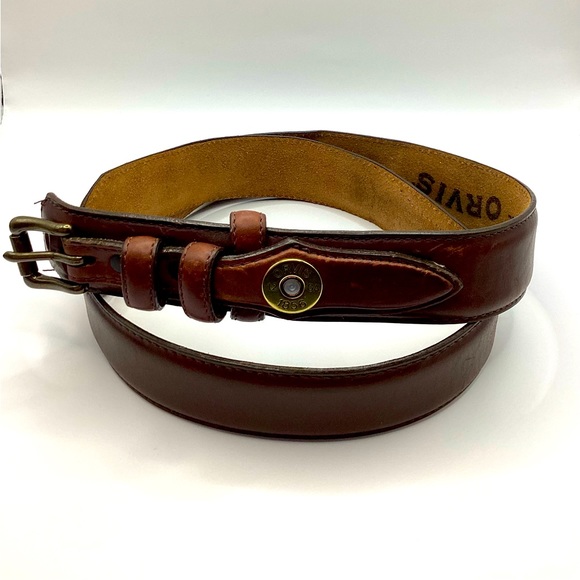 Orvis Other - Vintage ORVIS Heritage Leather Shotshell Ranger Brown Leather Belt